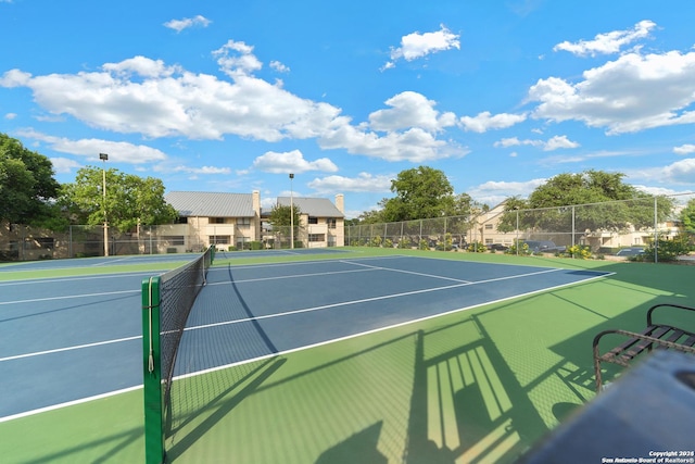 view of sport court