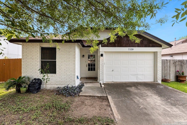 view of front of home featuring a garage