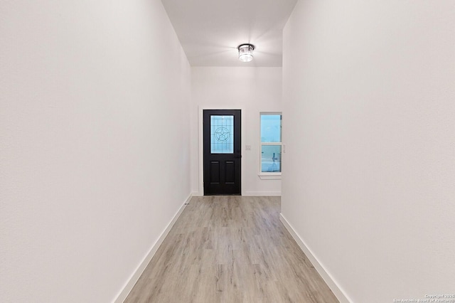 entryway featuring light hardwood / wood-style flooring