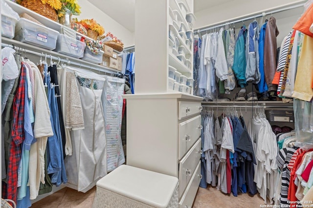 2166 Lightstone, Fredericksburg, TX 78624 - walk in closet with tile patterned flooring