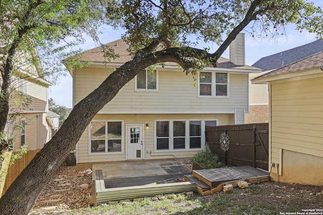 view of back of property