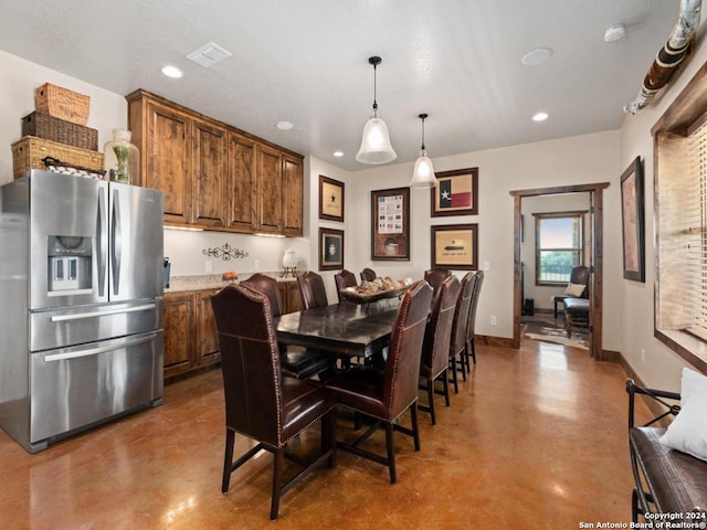 view of dining area