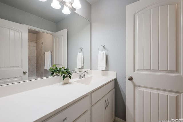 bathroom featuring vanity