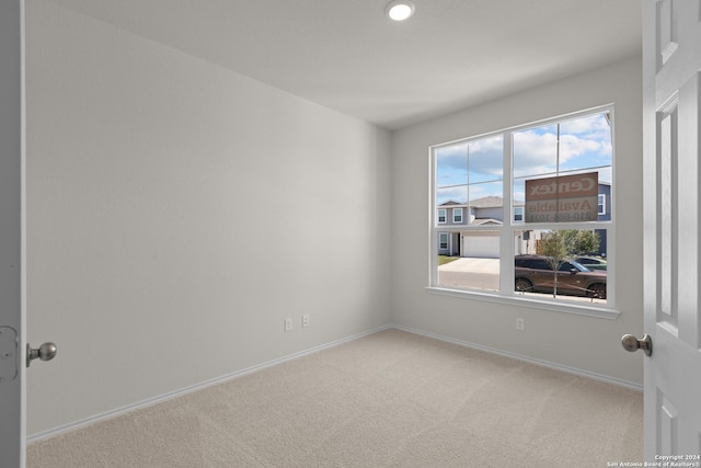 view of carpeted empty room