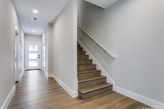 interior space featuring light hardwood / wood-style flooring