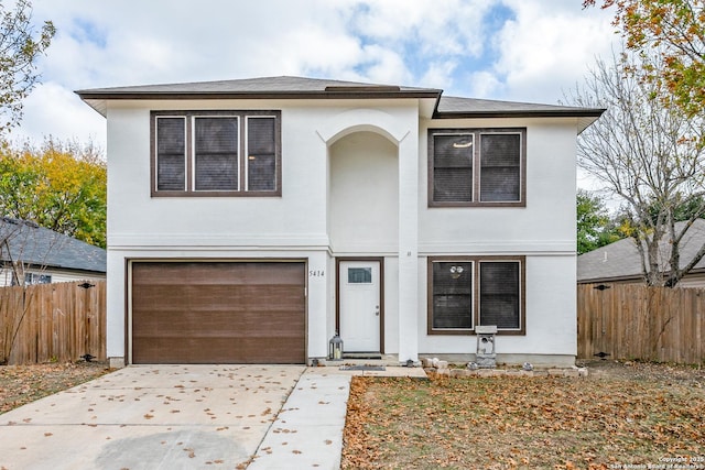 view of front of house featuring a garage