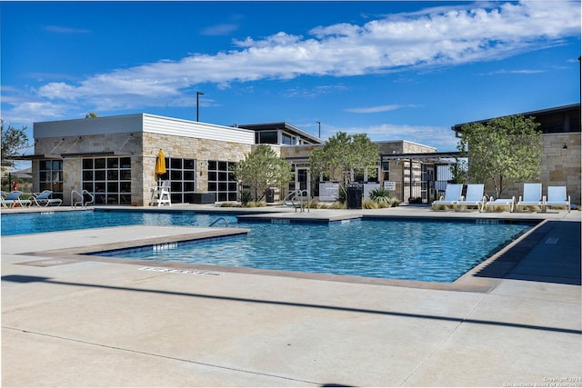 view of pool with a patio area