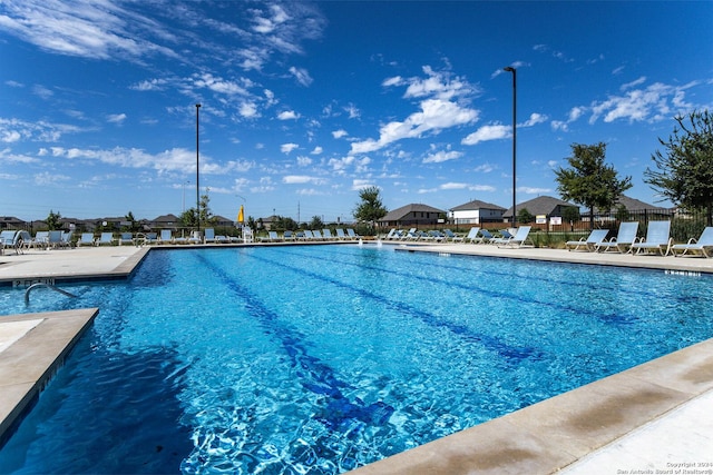 view of pool