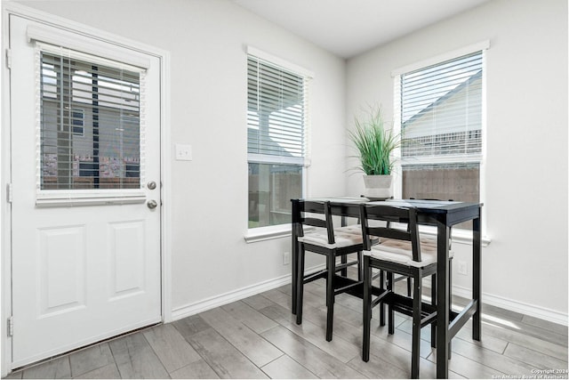 view of dining room