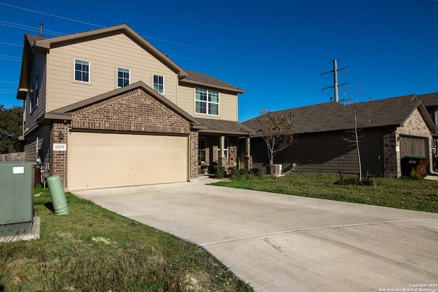 view of front of property with a front yard