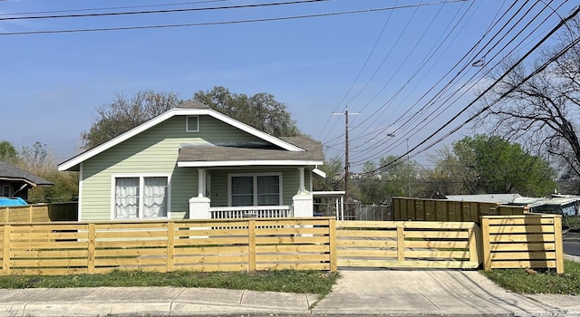 view of bungalow-style house