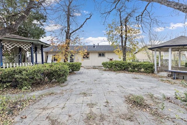 view of rear view of property