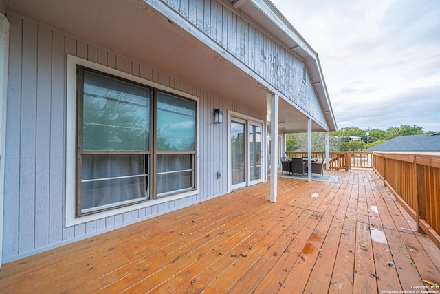 view of wooden terrace