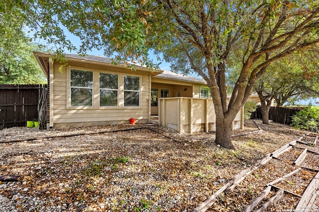 view of rear view of property