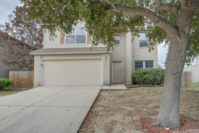 view of front of house featuring a garage