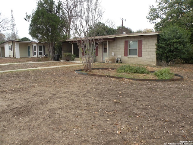 view of ranch-style house