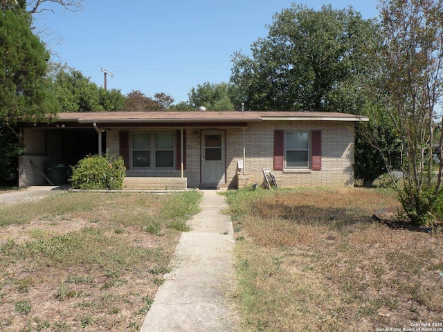 view of ranch-style house