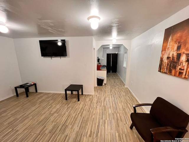 interior space featuring light hardwood / wood-style floors