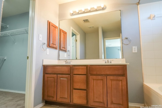 bathroom featuring vanity