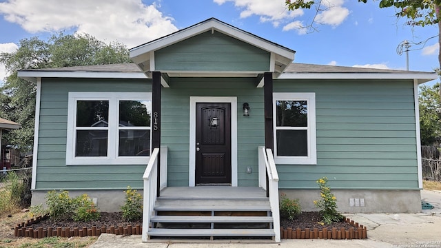 view of bungalow-style house