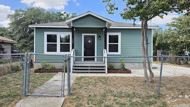 view of bungalow-style home