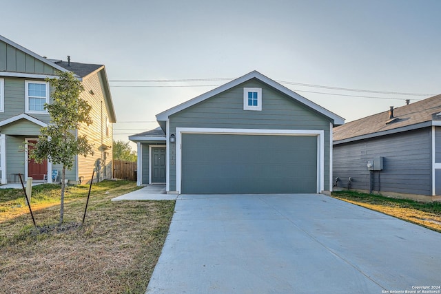 view of front of house featuring a garage