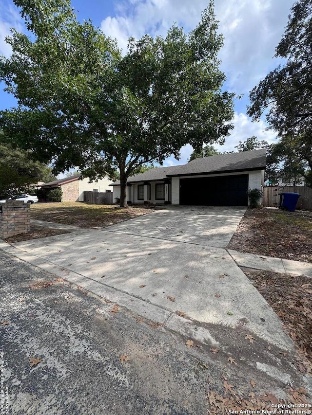 ranch-style house with a garage