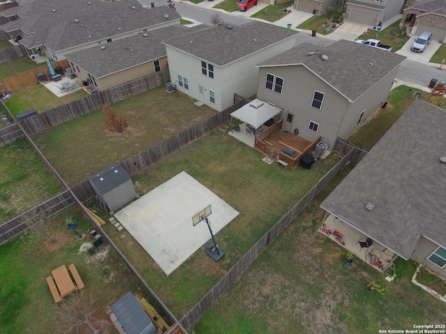 birds eye view of property