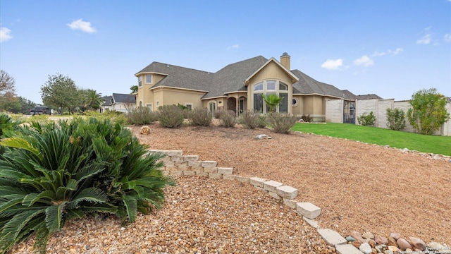 view of french country style house