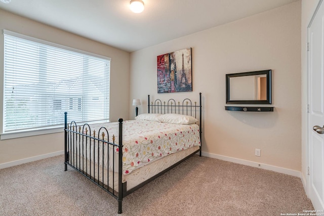 bedroom featuring carpet