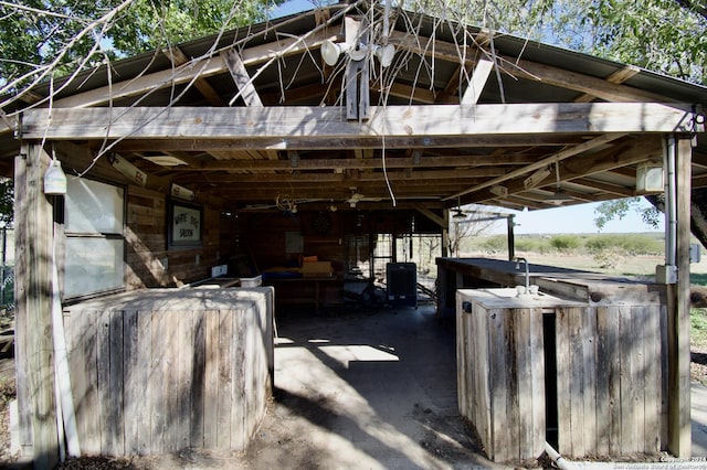 view of stable