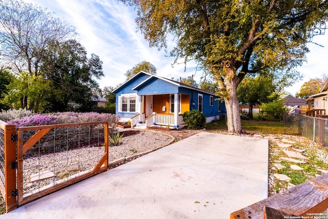 bungalow-style home with a porch