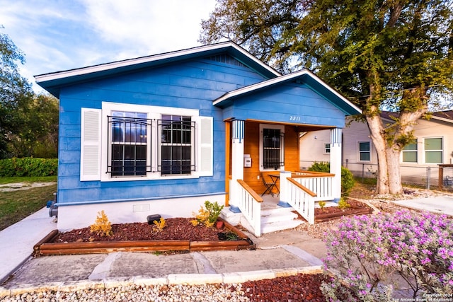 bungalow with a porch