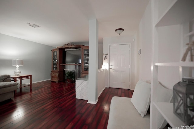 entryway featuring dark hardwood / wood-style flooring