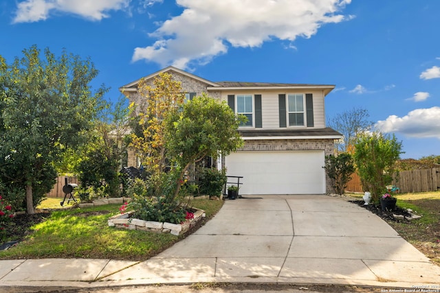 view of front property featuring a garage