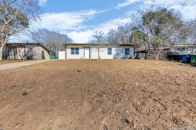 view of front of home