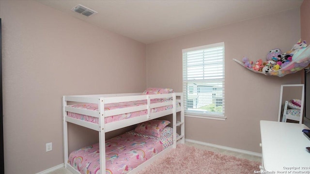 bedroom featuring carpet flooring