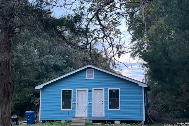 view of bungalow-style home