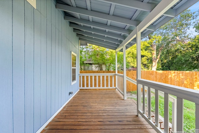 view of wooden terrace