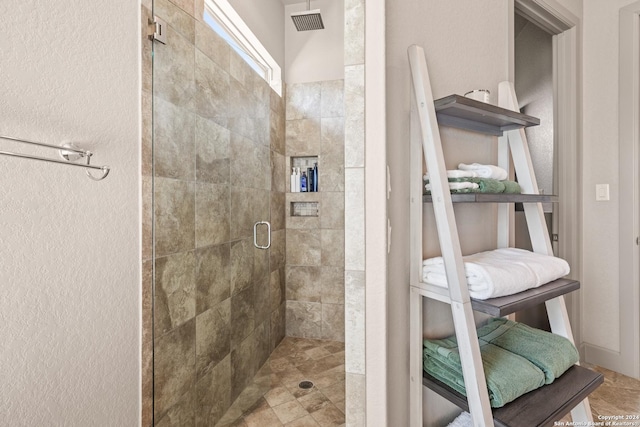 bathroom with walk in shower