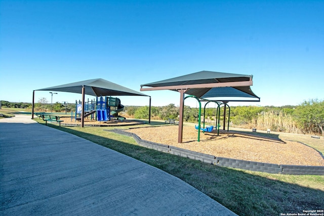 view of jungle gym