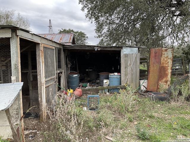 view of outbuilding