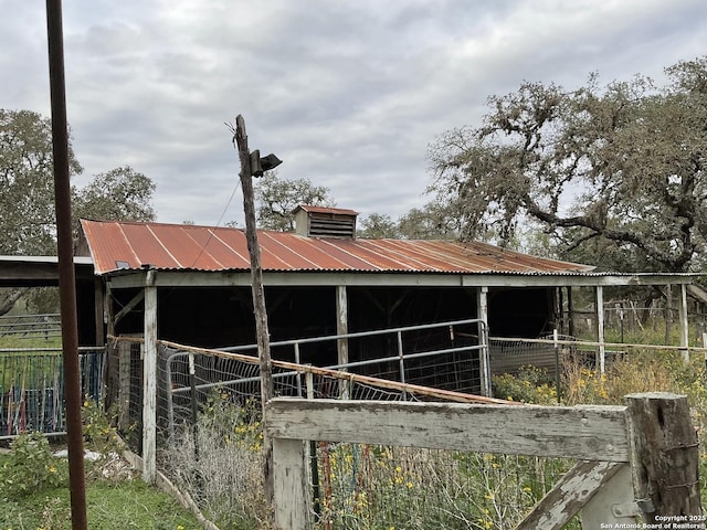 view of stable