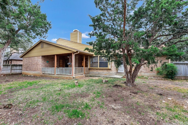 view of back of property