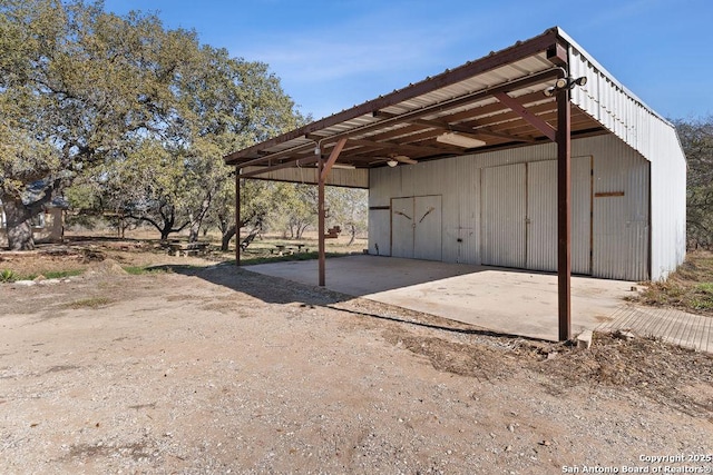 view of outbuilding