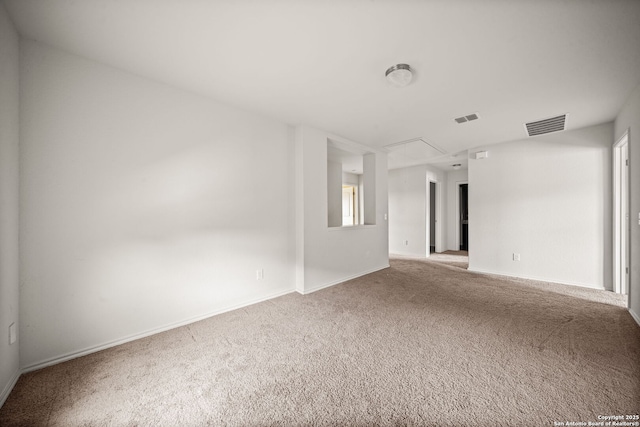 view of carpeted empty room