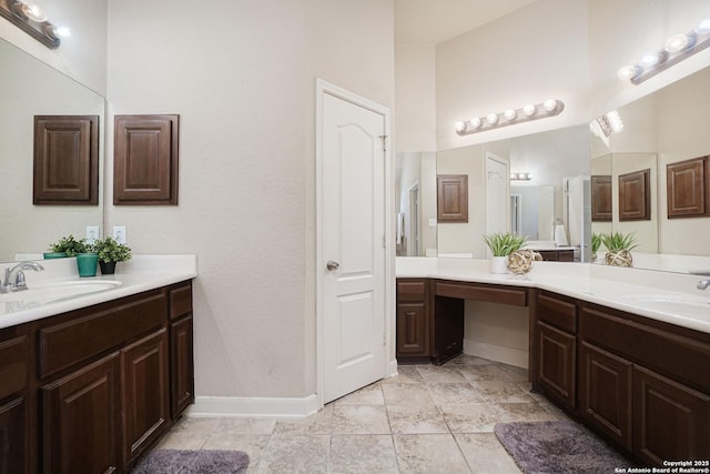 bathroom with vanity