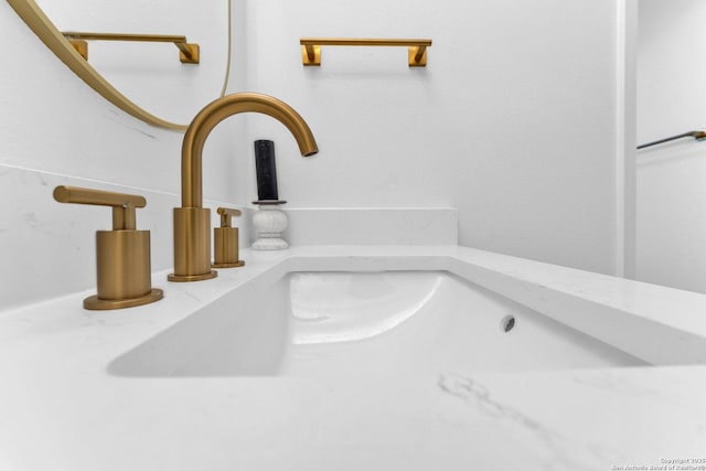 interior details featuring sink