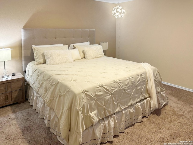 bedroom featuring carpet flooring