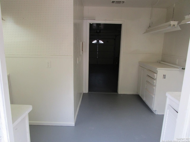 view of laundry area